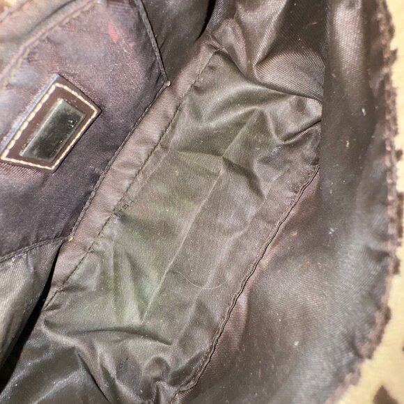 FENDI ZUCCHINO CANVAS Mama Forever Baguette Brown Mini - Picture 3 of 13